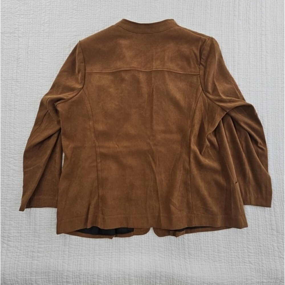 Bob Mackie Sequined Jacket Women's XL Brown Full Zip Pockets EUC Wearable Art - Picture 10 of 14